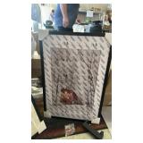 Egofine A2 Picture Frames Set of 2 Matted for A3 - Solid Wood Acrylic Plexiglass Front for Wall Mounting Hanging Vertically or Horizontally, Black - 16.5 x 23.4 in - Retail: $50