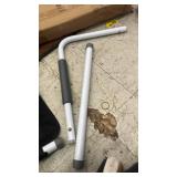 Adjustable Bed Rail Support Handle with Storage Pouch, White and Black, Height Assist Safety Guard, Adjustable Bed Assist Rails for Seniors & Patients - Fits All Beds, Tool-Free Assembly - Retail: $24