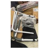 Adjustable Bed Rail Support Handle with Storage Pouch, White and Black, Height Assist Safety Guard, Adjustable Bed Assist Rails for Seniors & Patients - Fits All Beds, Tool-Free Assembly - Retail: $24