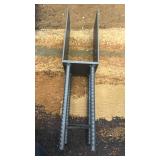 4\"x4\"(Actual 3.5\"x3.5\") Stainless Steels U-Shape Post Holder, Set of 2 - Retail: $70