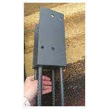 4\"x4\"(Actual 3.5\"x3.5\") Stainless Steels U-Shape Post Holder, Set of 2 - Retail: $70