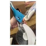 Bathroom Toilet Brush and Holder - Simple and Modern Matt, Durable Stainless Steel Handle with Round Lid and Strong Dense Bristles, 360° Clean Without Dead Corners - Retail: $48