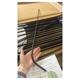Metal Garden Fence 36 in H x 10 ft L,Border Fence Panels Animal Barrier for Dogs, No Dig Garden Fencing for Yard Patio Flower Bed Lawn Outdoor,5 Panels + 6 Stakes Black - Retail: $150