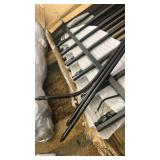 Metal Garden Fence 36 in H x 10 ft L,Border Fence Panels Animal Barrier for Dogs, No Dig Garden Fencing for Yard Patio Flower Bed Lawn Outdoor,5 Panels + 6 Stakes Black - Retail: $150