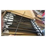 Metal Garden Fence 36 in H x 10 ft L,Border Fence Panels Animal Barrier for Dogs, No Dig Garden Fencing for Yard Patio Flower Bed Lawn Outdoor,5 Panels + 6 Stakes Black - Retail: $150