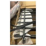 Metal Garden Fence 36 in H x 10 ft L,Border Fence Panels Animal Barrier for Dogs, No Dig Garden Fencing for Yard Patio Flower Bed Lawn Outdoor,5 Panels + 6 Stakes Black - Retail: $150