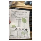 Metal Garden Fence 36 in H x 10 ft L,Border Fence Panels Animal Barrier for Dogs, No Dig Garden Fencing for Yard Patio Flower Bed Lawn Outdoor,5 Panels + 6 Stakes Black - Retail: $150
