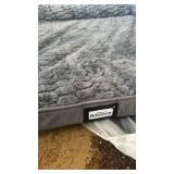 Orthopedic Dog Bed for Large Dog, XL Pet Couch for Extra Large Dog, Big Supportive Foam Bolster Sofa with Waterproof Lining Cover, Anti-Slip, Comfort, Washable, 42x30x7.5 in, U-Shaped, Grey - Retail: 