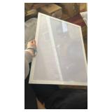 Cork Board Bulletin Board, White Frame Cork Boards for Walls with Felt, Decorative Hanging Pin Board for Home School Office, Vision Board, 23x17 Inches, White 1pc - Retail: $26