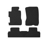 Floor Mats Compatible with 2006-2011 Honda Civic Coupe & Sedan, Custom Fit All Weather Honda Civic Car Mats, Latex Heavy Duty Floor Liners Black 3-pc Set, 2007 2008 2009 2010 - Retail: $65