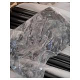 100 Pack 36\" Aluminum Deck Balusters,3/4\" Round Aluminum Balusters for Deck Railing,with Screws & Connectors,Black Deck Rail Spindles for Wood/Composite Fencing - Retail: $160