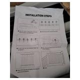 100 Pack 36\" Aluminum Deck Balusters,3/4\" Round Aluminum Balusters for Deck Railing,with Screws & Connectors,Black Deck Rail Spindles for Wood/Composite Fencing - Retail: $160
