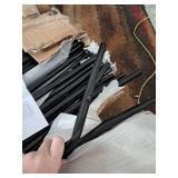 100 Pack 36\" Aluminum Deck Balusters,3/4\" Round Aluminum Balusters for Deck Railing,with Screws & Connectors,Black Deck Rail Spindles for Wood/Composite Fencing - Retail: $160