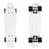 Retrospec Quip Mini Cruiser Skateboard 22.5\" Classic Retro Plastic Cruiser Complete Skateboard with ABEC 7 Bearings and PU Wheels Compact Board w/Grippy, Molded Waffle Deck - Retail: $36
