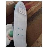 Retrospec Quip Mini Cruiser Skateboard 22.5\" Classic Retro Plastic Cruiser Complete Skateboard with ABEC 7 Bearings and PU Wheels Compact Board w/Grippy, Molded Waffle Deck - Retail: $36