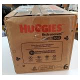 Huggies Size 6 Baby Diapers, Little Movers HuggFit 360Â° Baby Diapers with 360Â° Waistband, Size 6 (35+ lbs), 104 Count (2 Packs of 52), Packaging May Vary