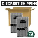 Depend Night Defense Adult Diapers, Incontinence Underwear for Men, Disposable, Overnight, Large, Grey, 72 Count - Retail: $71