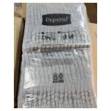 Depend Night Defense Adult Diapers, Incontinence Underwear for Men, Disposable, Overnight, Large, Grey, 72 Count - Retail: $71