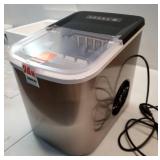 38lbs Per Day Ice Makers Countertop, 9 Ice Cubes in 3.5 Minutes, Self-Cleaning Ice Machine with 2 Bullet Sizes for Kitchen, Camping, RV, Parties.