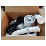 INTEX C1500 Krystal Clear Cartridge Filter Pump for Above Ground Pools: 1500 GPH Pump Flow Rate Improved Circulation and Filtration Easy Installation Improved Water Clarity Easy-to-Clean - Retail: $10