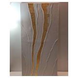 VAYIMDH Minimalist Wall Decor Line Art Gold Modern Wall Art Abstract Green White Textured Artwork for Living Room Dining Room Bedroom Picture 24x48 Inch - Retail: $90