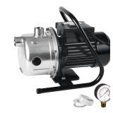 1.6 HP Portable Shallow Well Pump, 1162 GPH Stainless Steel Sprinkler Pump, 115V Water Transfer for Garden Draining and Lawn Irrigation - Retail: $130