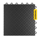Garage Floor Tiles Interlocking Garage Flooring Tiles Pack of 48 Car Antislip Oil and Stain Resistant 40000 LBS Load Capacity 12x12 Inch Black Color - Retail: $110