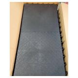 Garage Floor Tiles Interlocking Garage Flooring Tiles Pack of 48 Car Antislip Oil and Stain Resistant 40000 LBS Load Capacity 12x12 Inch Black Color - Retail: $110