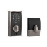 Schlage BE375 CEN 619 Touch Century Deadbolt, Electronic Keyless Entry Lock, Satin Nickel - Retail: $106