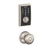 Schlage BE375 CEN 619 Touch Century Deadbolt, Electronic Keyless Entry Lock, Satin Nickel - Retail: $106