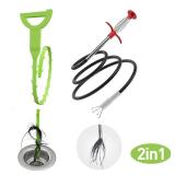 DR.PEN Flexible Grabber Claw Pick Up Reacher Tool (Drain Clog Remove Tool), With 4 Claws Bendable Hose Pickup Reaching Assist Tool for Litter Pick, Home and Kitchen Sink, Drains, Toilet (35.4 inch) - 