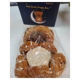 MOFUSAN Soothe Snuggle Bear Plush, Soothing Breathing Bear Stuffed Animal for Anxiety Adults and Kids, Sleeping Bear Plushies with Realistic Breathing Motion and Lights Music (Bear) - Retail: $30