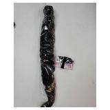Ponytail Extension, Vemet Braided Ponytail Extension Black Women with Hair Tie, Straight Wrap with Braid Synthetic Hair Pieces 36 Inch 1B
