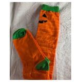 Halloween Pumpkin Face Crew Socks