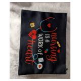 Nursing Work of Heart Canvas Pouch
