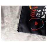 Nursing Work of Heart Canvas Pouch