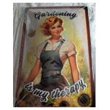 Retro Style Gardening Metal Signs