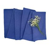 HOME 100% Cotton Slub Napkins - Navy, 45x45 cm (18x18 in), Set of 6 Textured Everyday Reusable Cloth Napkins, Also Perfect for Holidays, Dinner Parties, Birthdays, Weddings, Hotels Retail $13.52