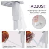 Veken Bidet Attachment for Toilet - Ultra-Slim Self Cleaning Fresh Cold Water Sprayer Bidets for Existing Toilets Seat Baday Beday Badette Bedette with Dual Nozzle for Feminine and Posterior Wash Reta