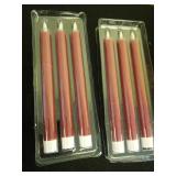 Wondise Flameless Taper Candles with Timer, 6 Pack Battery Operated LED Flickering Real Wax Burgundy Candle for Wedding Dinner Decorations Retail $22.99