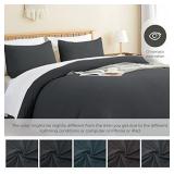 Twin Duvet Cover Cotton - 100% T-Shirt Jersey Knit Cotton Duvet Cover Set with Zipper Closure, Extra Soft Breathable Comforter Cover (1 Charcoal Duvet Cover, 1 Pillowcase) Retail $39.99
