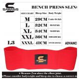 Bench Press Sling Power Weight lifting Training Fitness Increase Strength Push Up Gym Workout (Red, XL) Retail $17.21