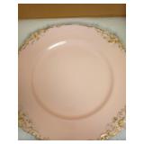 Pink Charger Plates with Gold Rim Edge, 13" Elegant Plastic Set of 6 Chargers for Dinner Plates for Table Decoration, Wedding, Thanksgiving, Christmas Retail $30.07