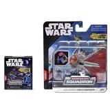 STAR WARS Micro Galaxy Squadron Asajj Ventress Ginivex Starfighter Mystery Bundle - 3-Inch Light Armor Class Vehicle and Scout Class Vehicle with Accessories - Amazon Exclusive Retail $19.99