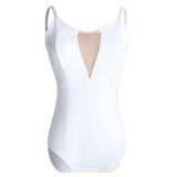 Ballerina White Leotards for Women Ballet, Dance, Gymnastics, Aerial Yoga, Jazz White XL Retail $19.90