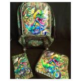 UFNDC 4PCS Kids Rolling Backpack for Boys, Cute Camouflage Dinosaur Wheeled Bookbagï¼Roller School Bag with Wheels for Elementary Preschool Travel - Retail: $37