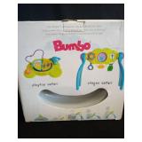 Bumbo 3-in-1 Multi-Seat for 6 to 36 Months, Travel Baby Feeding & Play Floor Seat, All-in-One Portable Booster with Tray & Toddler High Chair, Aqua - Retail: $70