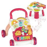 3 in 1 Sit-to-Stand Baby Walker, Activity Center for Baby Girl, Learning Walker, Multifunctional Removable Play Panel, Early Learning Push Music Toys for Infant 12 Months Red - Retail: $35