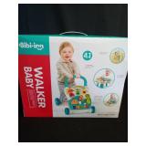 3 in 1 Sit-to-Stand Baby Walker, Activity Center for Baby Girl, Learning Walker, Multifunctional Removable Play Panel, Early Learning Push Music Toys for Infant 12 Months Red - Retail: $35