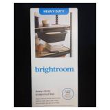 Undershelf Rail Storage Kit - Brightroomâ¢: Steel Shelf Dividers, Black Utility Shelf Parts, 8-Piece Set - Retail: $15